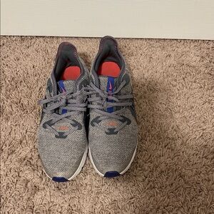 Gray and Red Nike Airmax